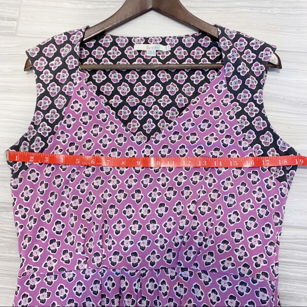 SOLD - BODEN Fit & Flare Sleeveless Floral Dress - Picture 6 of 8